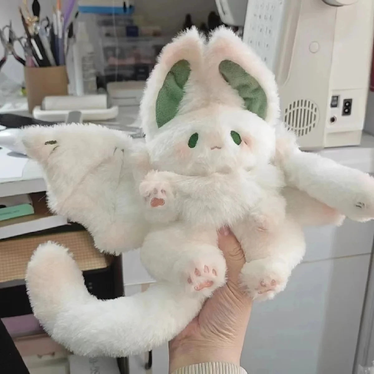 Kawaii Bat Rabbit Plush Toys Flying Rabbit Plushies Stuffed Animals Doll Birthday Gift For Kids Baby Shower Home Decor Xmas