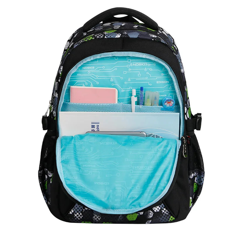 printing football schoolbag cut anime backpack travel bag soccers school bags for teenage boys mochila escolar infantil menino