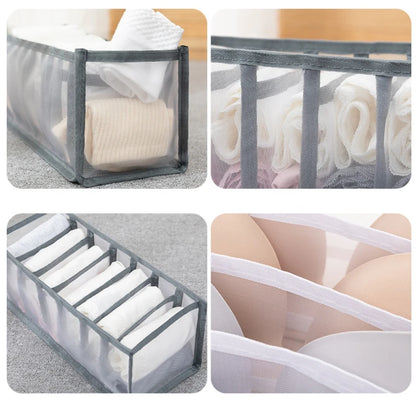 Organizer Panties Socks Storage Boxes Wardrobe Pants Clothes Underwear Drawers jeans Clothes Separator Bra Folding Divider