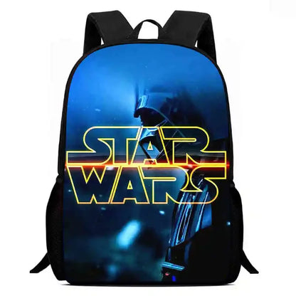 Cartoon S-Star-W-Wars Child School Backpack With Shoulder Bags Pencil Bags For Kindergarten,Best Gift For Boys and Girls