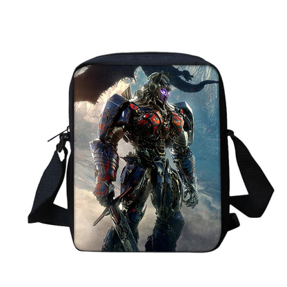 T-Transformers Popular Movies Child School Backpack 3pcs Set Shoulder Bags Pencil Case Book Bags for Boys Girls Best Gift