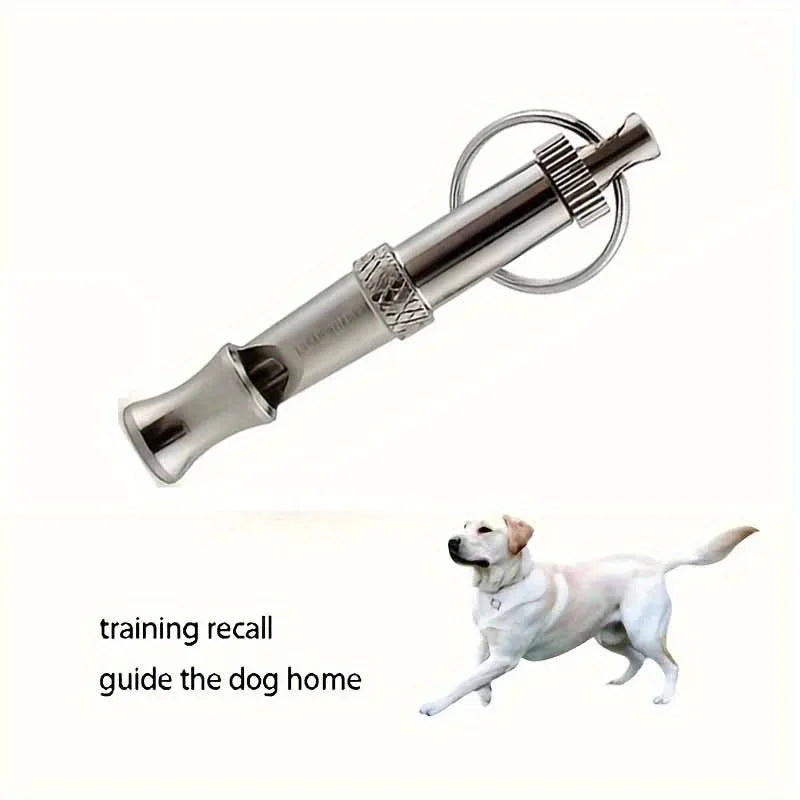 1/2Pcs Dog Whistle To Stop Barking, Adjustable Sound Pitch Dog Whistle With Keychain, Professional Recall Pet Puppy Cat Dog