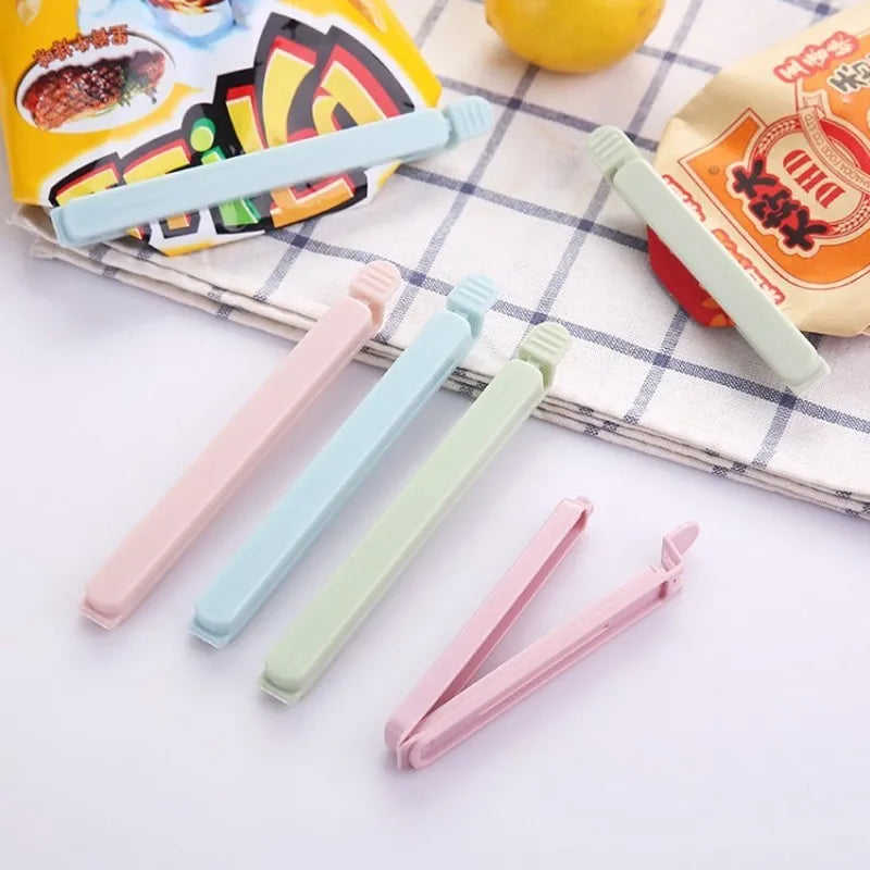 5Pcs/lot Food Bag Clips Portable Food Snack Storage Seal Sealing Bag Clips Sealer Clamp Kitchen Accessories Food Close Clip