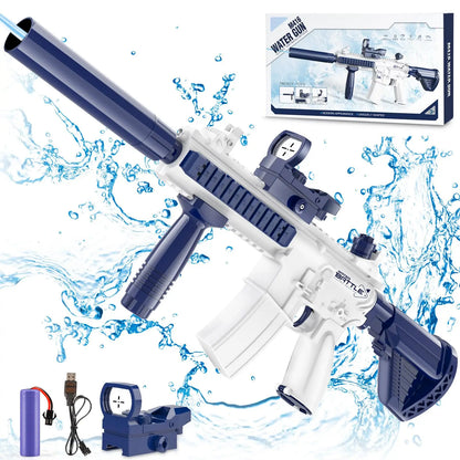 Electric Water Gun for Kids - Automatic Squirt Gun With up to 32 Ft Long Range, Summer Outdoor Beach Swimming Pool Soaker Toys