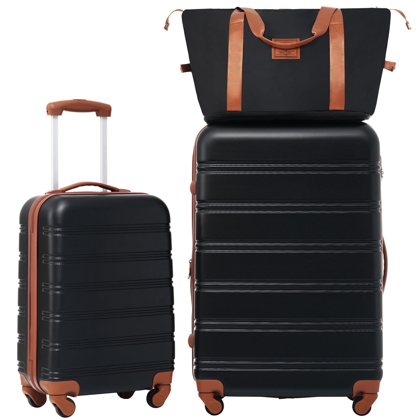 Hardshell Luggage Sets 2Pcs + Bag Spinner Suitcase with TSA Lock Lightweight 20" + 28"