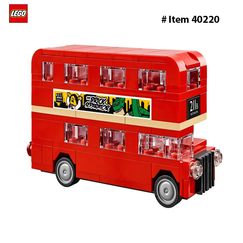 LEGO  40220  Creator Double Decker London BusBuilding Blocks Bricks Toy for Kids Children's Day Birthday Gift (118 Pieces)