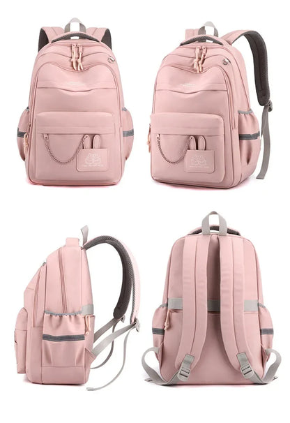 elementary school student girl bag cute school backpack children pink bookbag primary school satchel kid large capacity backpack