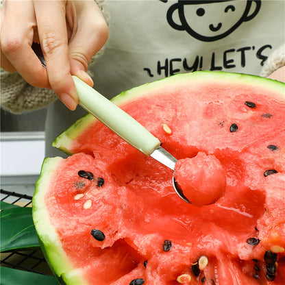 DIY Melon Scoops Ballers Multi Function Fruit Carving Knife Watermelon Baller Scoop Fruit Useful Things For Kitchen Accessories