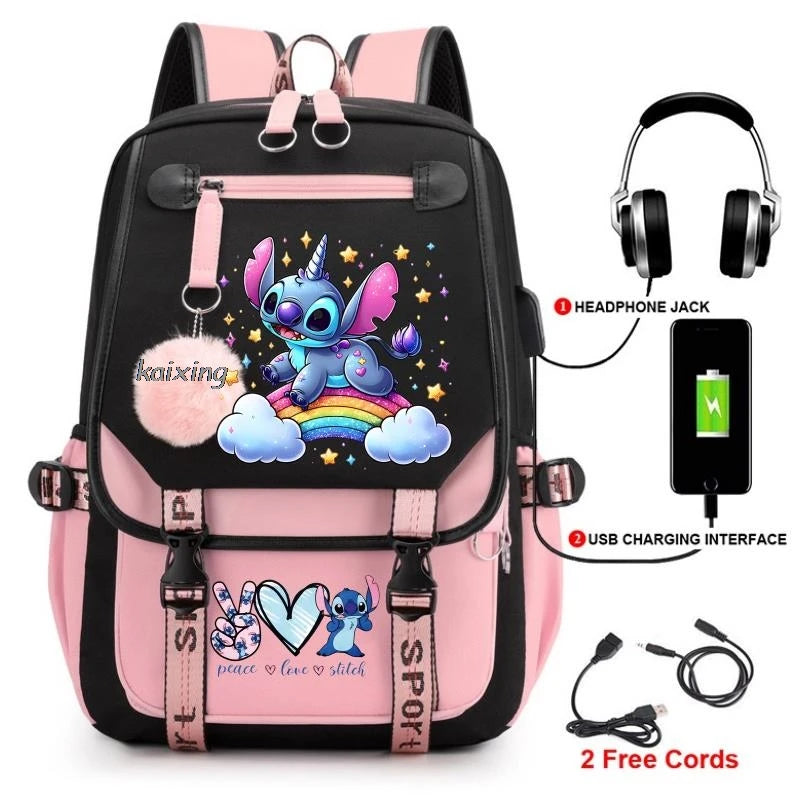 Hot Disney Lilo Stitch Backpack Girls Boys Student Teenager Back To School Rucksack Schoolbag Leisure Bag Women Mochilas Escolar