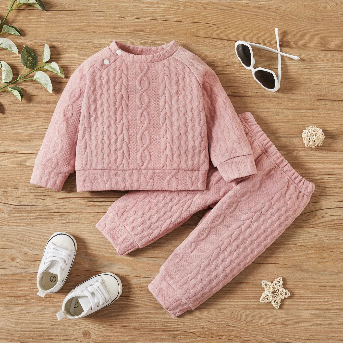 7 Colors Newborn Baby Girl Boy Clothes Set Solid Color Long Sleeves Top+Pants 2PCS Outfits Leisure Sport Autumn&Winter Costume