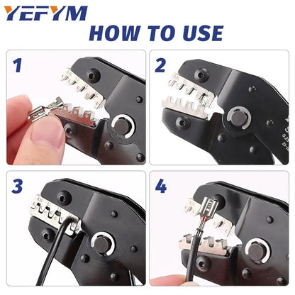 Non-insulated Open Barrel Crimping Tool SN-58B 23-16 AWG /0.25-1.5mm², Dupont Molex JST TE Terminals & EPC PCIE SATA Pins