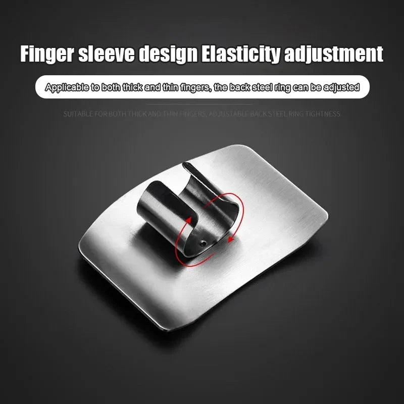 Stainless Steel Finger Protector Anti-cut Finger Guard Safe Vegetable Cutting Hand Protecter Kitchen Gadgets Kitchen Accessories