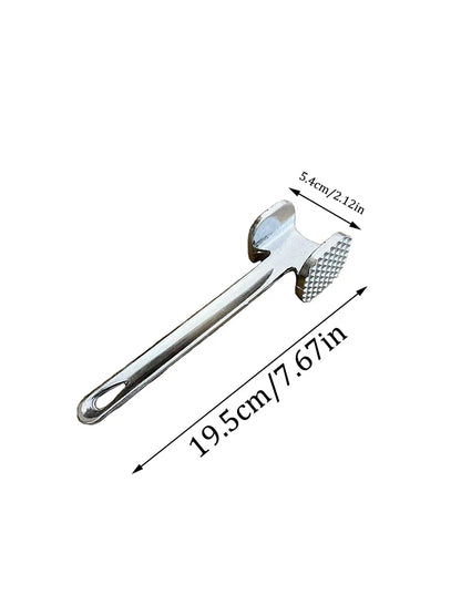 Meat Tenderizer Hammer 19cm Household Aluminum Alloy Steak Metal Mallet Kitchen Tool Heavy Duty Durable Double-Sided Tenderizer