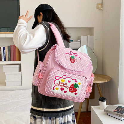 5 Pcs Set Kawaii Girls Backpack For Student School Bag Teenager Girls Schoolbag Book Bags Pencil Case Women Travel Backpack Tote