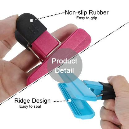 Portable Bag Clips Kitchen Storage Food Snack Seal Sealing Bag Clips Sealer Clamp Plastic Tool Kitchen Organization Accessories