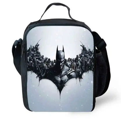 Cartoon Super Hero B-BatmanS Child School Backpack,Lunch Bags,Pencil Bags For Kindergarten,Best Gift For Boys and Girls