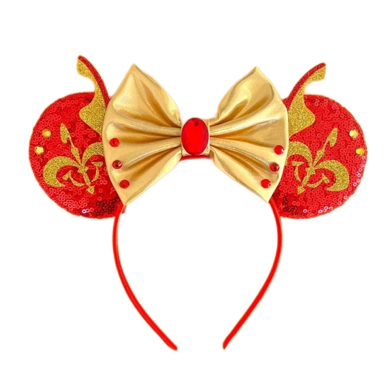 Christmas Mickey Mouse Ears Headbands Festival Carnival Party Hair Headwear For Baby Girls Women Headband Kids Accessories