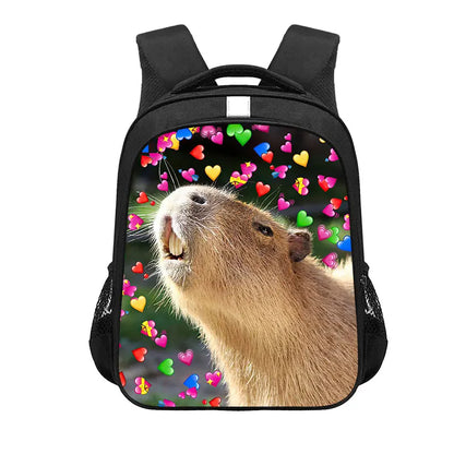 Kawaii Capybara Print Backpack Women Men Don't Worry Be Capy Children Student School Bags Laptop Kindergarten Rucksack Gift