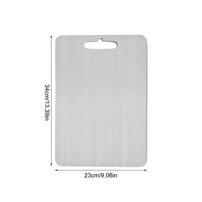 Titanium Cutting Boards for Kitchen, Stainless Steel Cutting Board, 304 Stainless Steel Double-Sided Food Grade Cutting Board