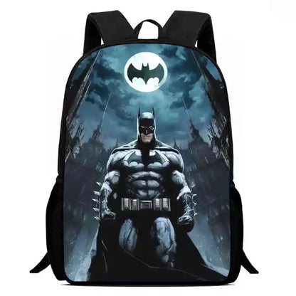 Cartoon Super Hero B-BatmanS Child School Backpack,Lunch Bags,Pencil Bags For Kindergarten,Best Gift For Boys and Girls