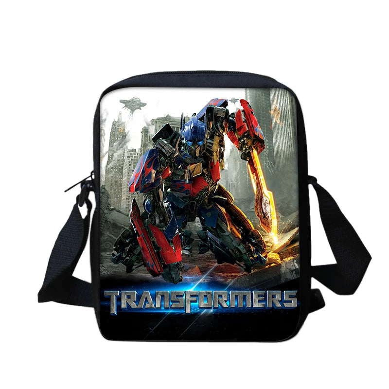 T-Transformers Popular Movies Child School Backpack 3pcs Set Shoulder Bags Pencil Case Book Bags for Boys Girls Best Gift