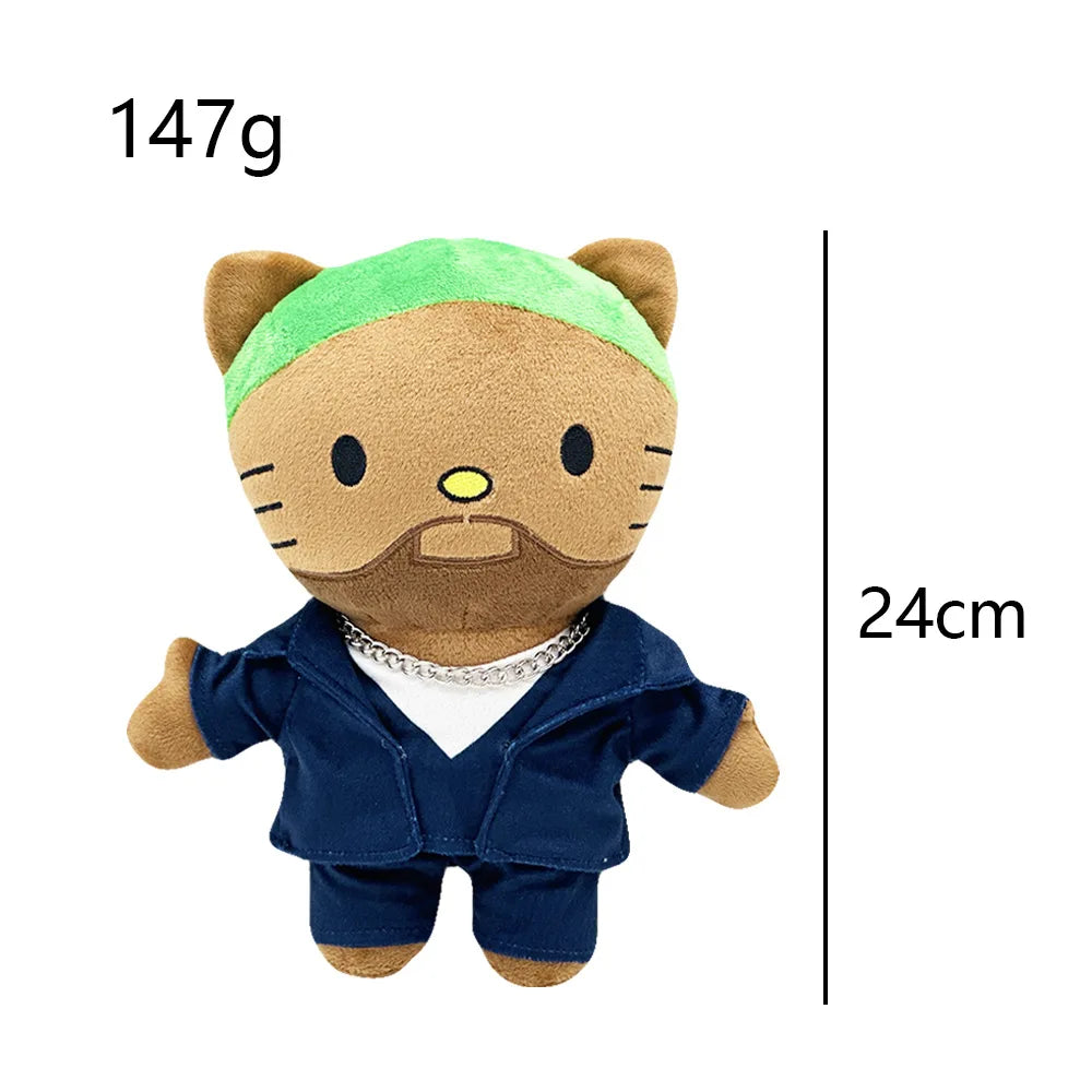 Hello Kitty as Frank Ocean Plush Doll Plushies Stuffed Toys Cute Kids Boys Girls Christmas Gifts