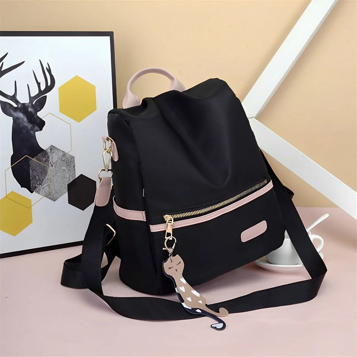 Women Backpack Waterproof Travel Organizer Casual Bag with Detachable Shoulder Strap Anti-Theft School Shoulder Bag New