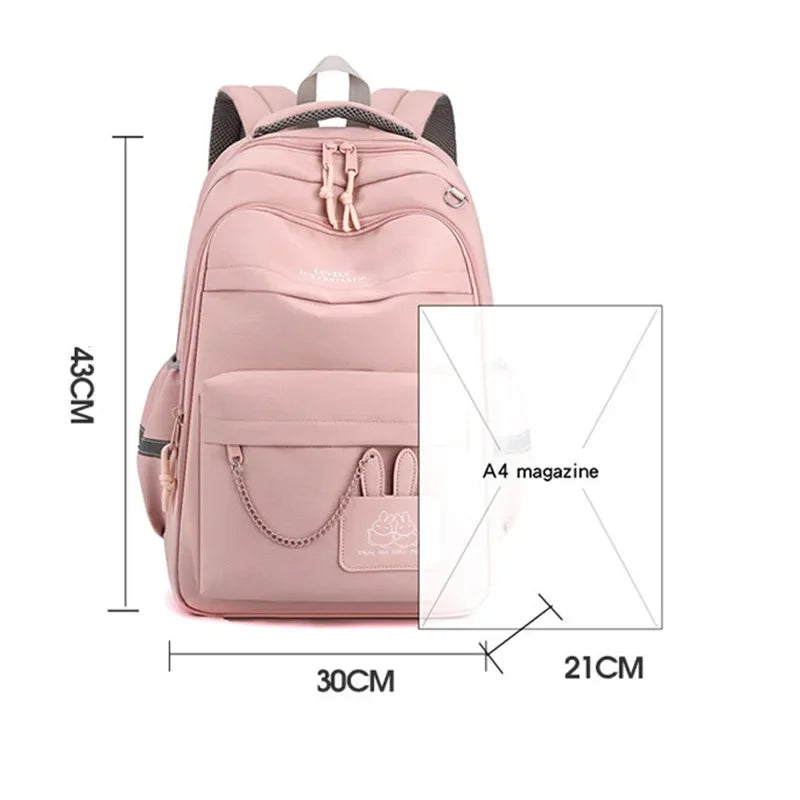 elementary school student girl bag cute school backpack children pink bookbag primary school satchel kid large capacity backpack