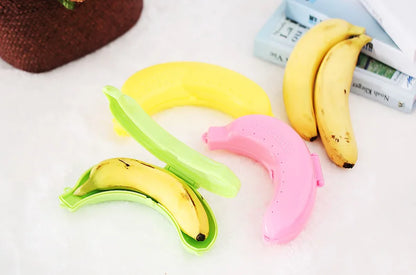 Banana Storage Box for Outdoor Travel Cute Banana Case Protector Box Container Trip Outdoor Lunch Fruit Storage Box Holder