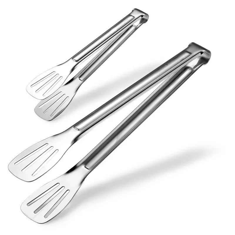 Stainless Steel Food Tongs Barbecue Tongs Meat Salad Steak Food Serving Clip Tweezers Long BBQ Cooking Tongs Kitchen Utensils