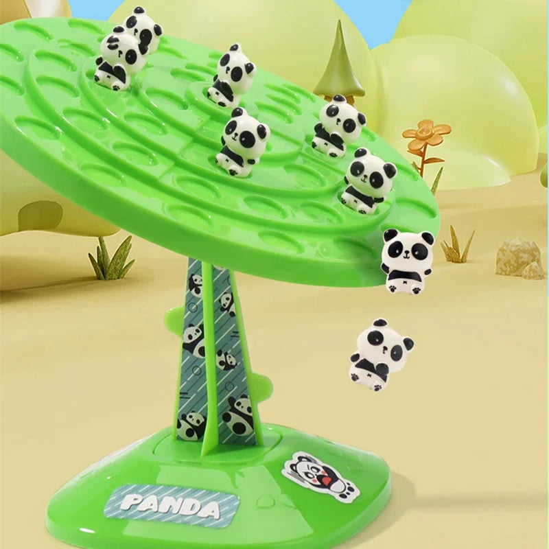 Party Games Kids Two-Player Match Panda Balance Tree Creative Fun Balance Spaceman Puzzle Tabletop Game Interactive Toy for Kids