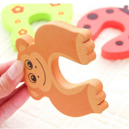 2/5pcs Baby Safety Door Stopper for Newborn Furniture Protection Anti-pinch Hand Cute Animal Care Child Lock Finger Protector