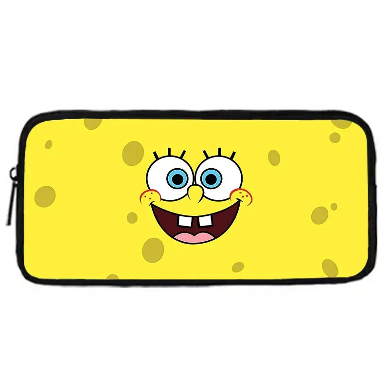 Cartoon Cute Child School Backpack with Lunch Bags ,Pencil Bags ,School Bags for S-spongebobS Boys Girls Best Gift