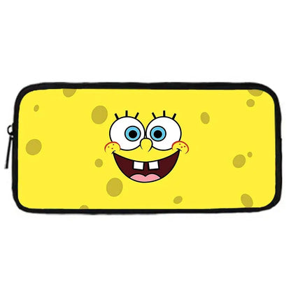 Cartoon Cute Child School Backpack with Lunch Bags ,Pencil Bags ,School Bags for S-spongebobS Boys Girls Best Gift