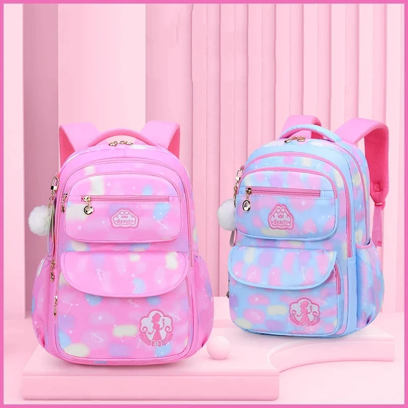 Girl Children Backpack School Bag Back Pack Pink For Kid Child Teenage Schoolbag Primary Kawaii Cute Waterproof Little Class Kit