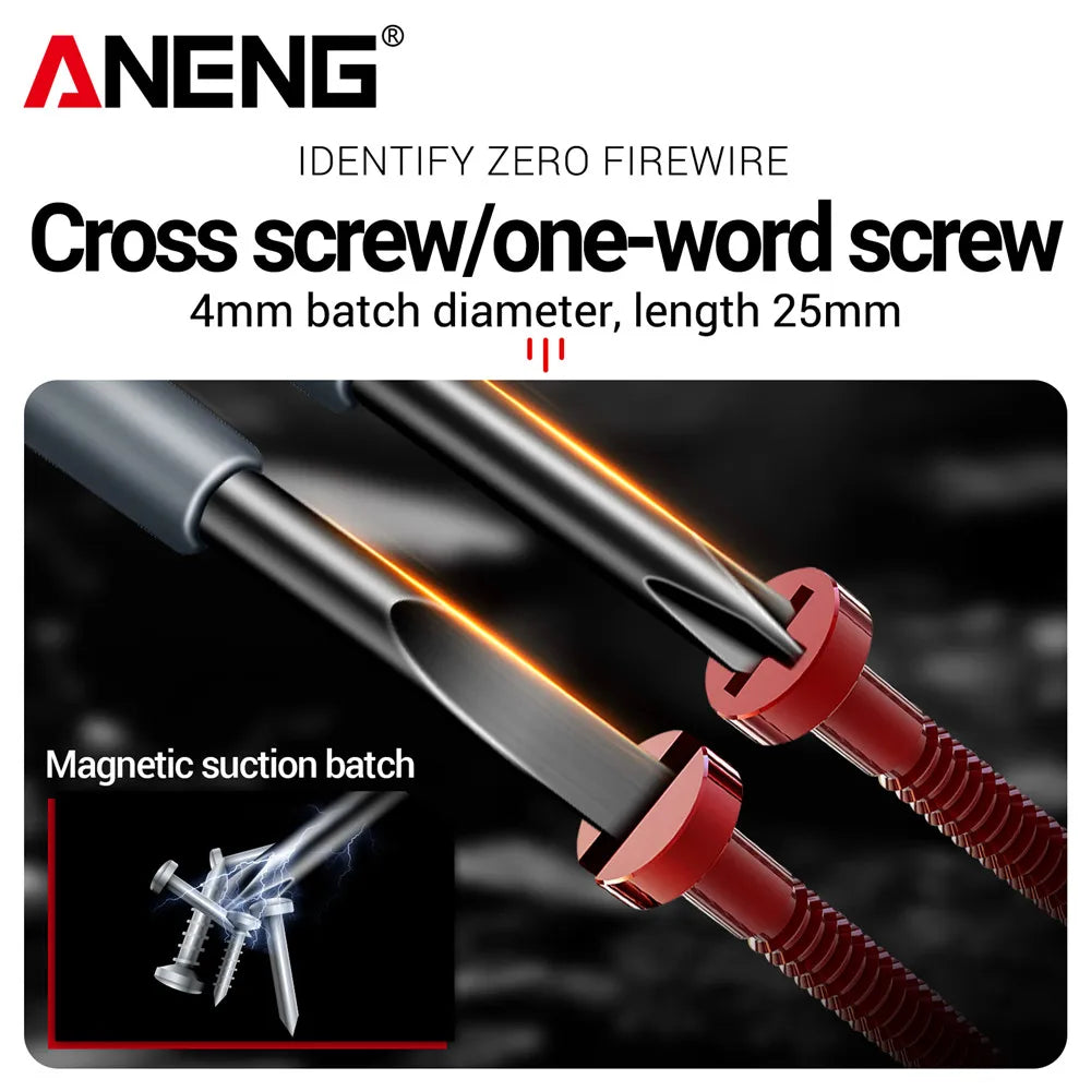 ANENG B05 Word/cross Screwdrivers Neon Bulb Indicator Meter Electric Pen Insulated Electrician Highlight Pocket Tester Pen Tools