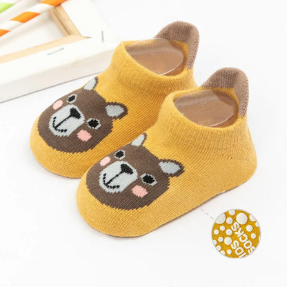 3 Pairs/Lot Newborn Baby Socks Kids Boys Girls Cotton Cartoon Soft Sock Children Toddler Non-Slip Short Socks For 0-3 Years