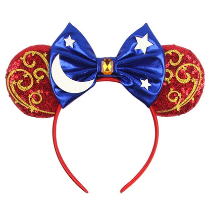 Christmas Mickey Mouse Ears Headbands Festival Carnival Party Hair Headwear For Baby Girls Women Headband Kids Accessories