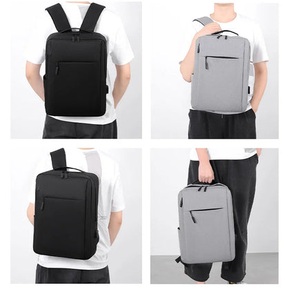 Business Backpack for Men Women Multifunctional Waterproof Laptop Bags with USB Charging Nylon Casual Rucksack School Bag