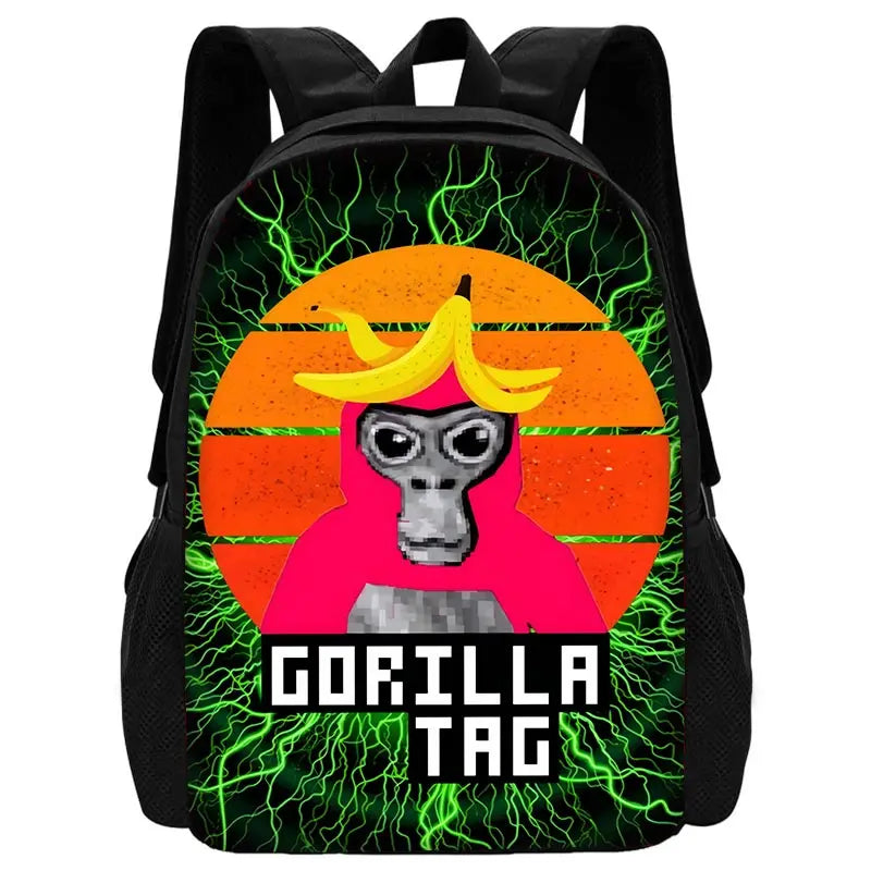 Novelty Cool Gorilla tag Child School Backpack With Shoulder Bag Pencil Bags School Bags for Boys Girls Best Gift