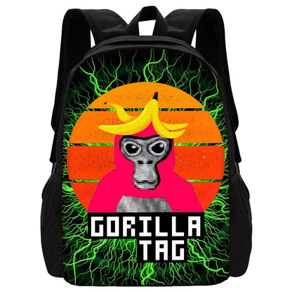 Novelty Cool Gorilla tag Child School Backpack With Shoulder Bag Pencil Bags School Bags for Boys Girls Best Gift