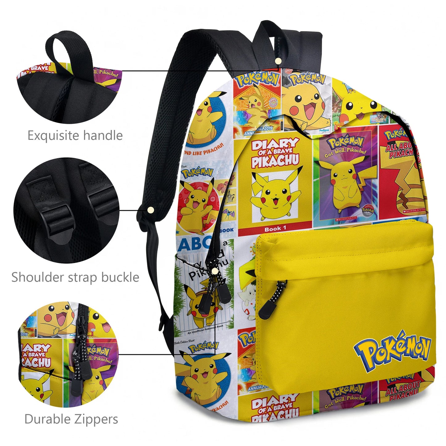 pokemon, pikachu, cartoon, elementary and middle school students' schoolbags, children's backpacks  anime  anime figure