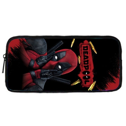 3Pcs Set Deadpools Heroes Child Backpacks Shoulder Bag Pencil Case Pupil Large Capacity School Bags for Boys Girls Best Gift