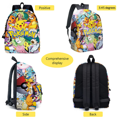 pokemon, pikachu, cartoon, elementary and middle school students' schoolbags, children's backpacks  anime  anime figure