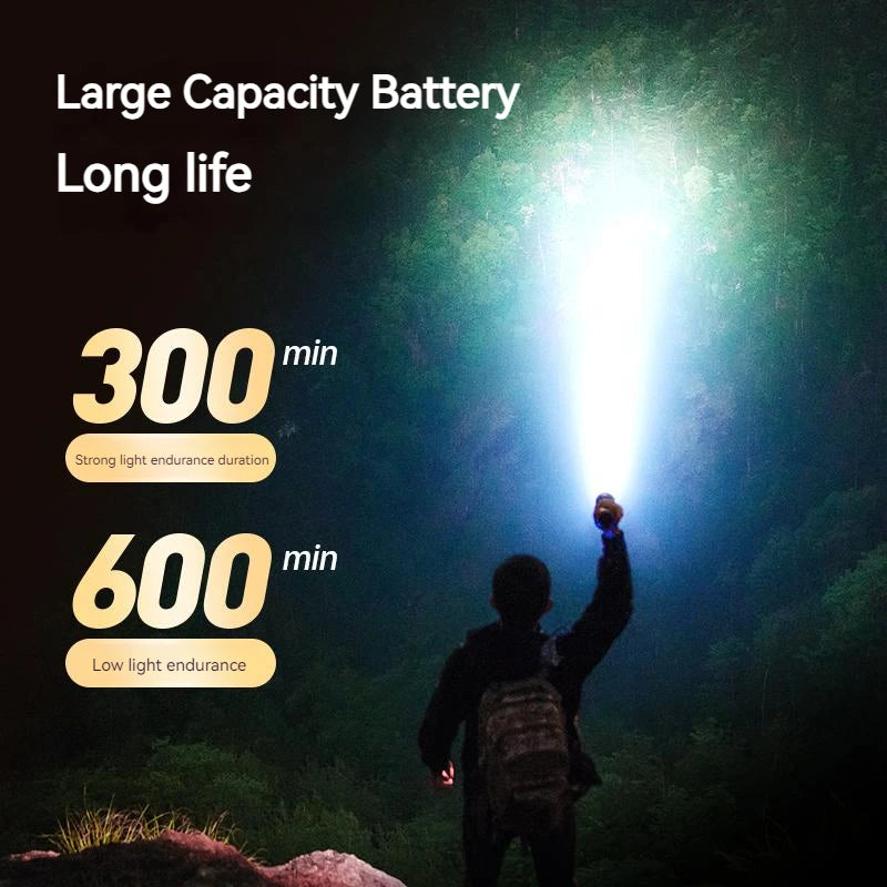 Philips 2024 New EDC Portable Flashlight Rechargeable LED Flashlights for Defensa Personal Self Defense Camping Hiking