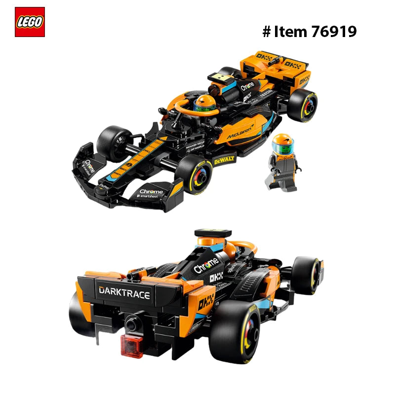 LEGO 76919 Speed Champions 2023 McLaren Formula 1 Race Car Toy for Play and Display, Buildable McLaren Toy Set for Kids