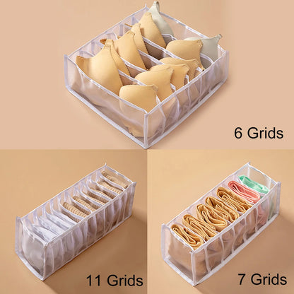 Home Organization Drawer Divider Home Dormitory Underwear Bra Socks Panty Storage Boxes Wardrobe Closet Cabinet Organizers