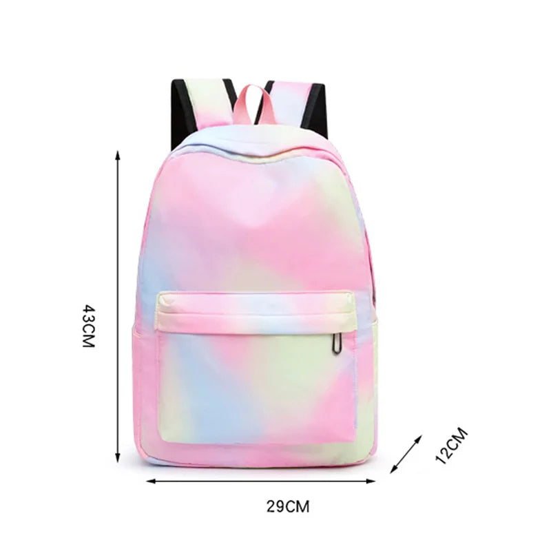 3pcs Disney Lilo Stitch Colorful Backpack with Lunch Bag Rucksack Casual School Bags for Boys Girls Women Student Teenagers Sets