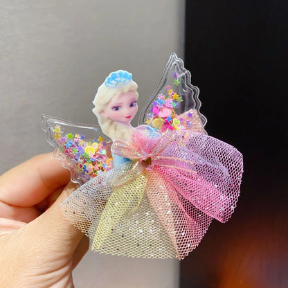 Disney Frozen Hairpins Princess Elsa Hair Clip for Children Girl Hair Accessories Birthday Gifts