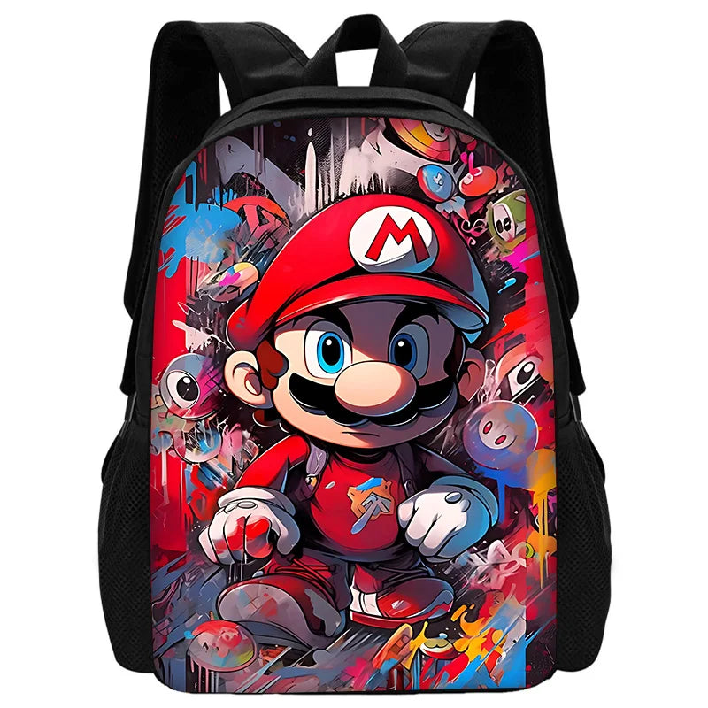 Cute M-MarioS Child School Backpack With Shoulder Bag Pencil Bags School Bags for Boys Girls Best Gift